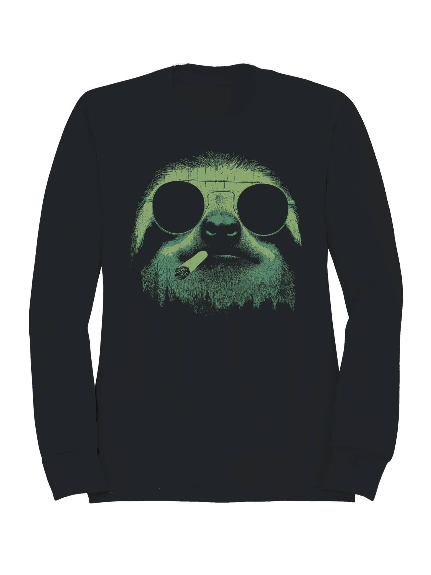 Cool Sloth in Shades Design Men's Sweatshirt