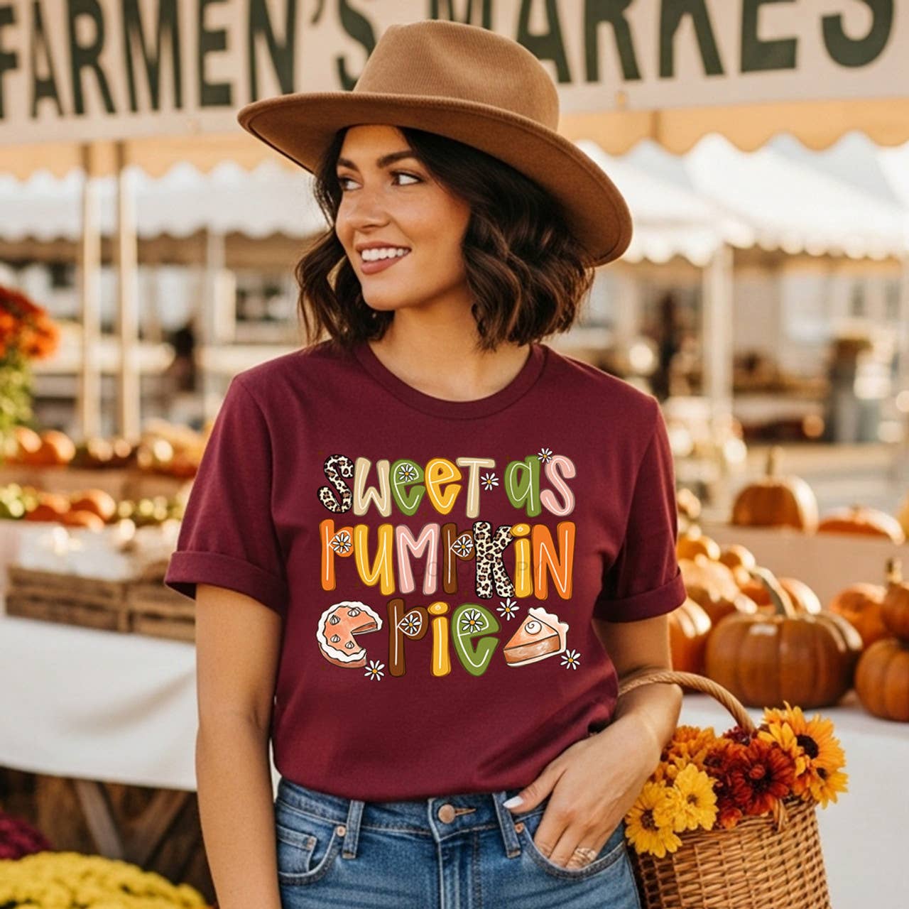 Sweet As Pumpkin Pie Pattern Tee