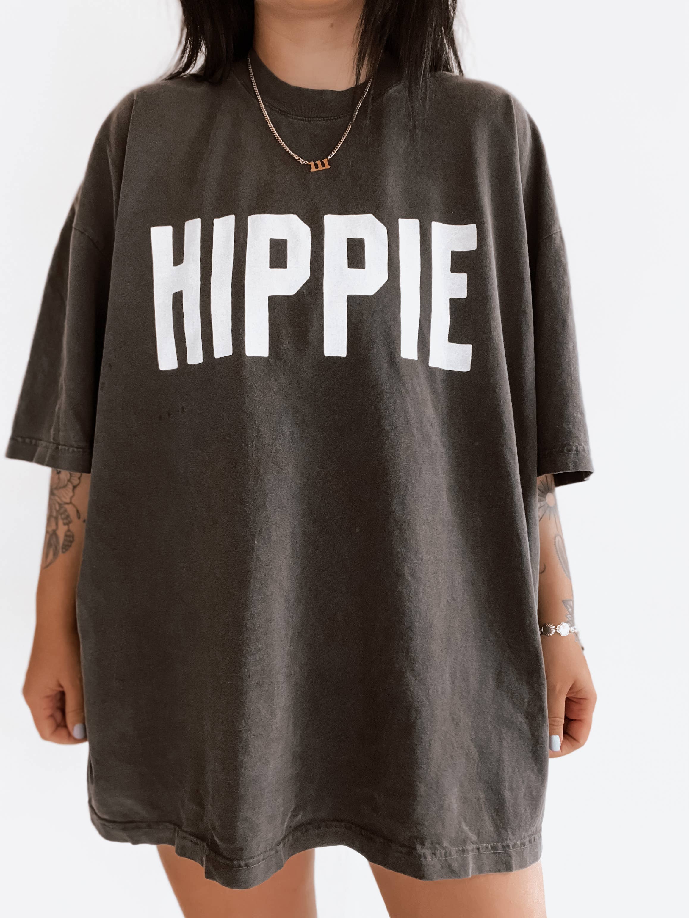 Hippie Boho Western Graphic Tee - Smoke