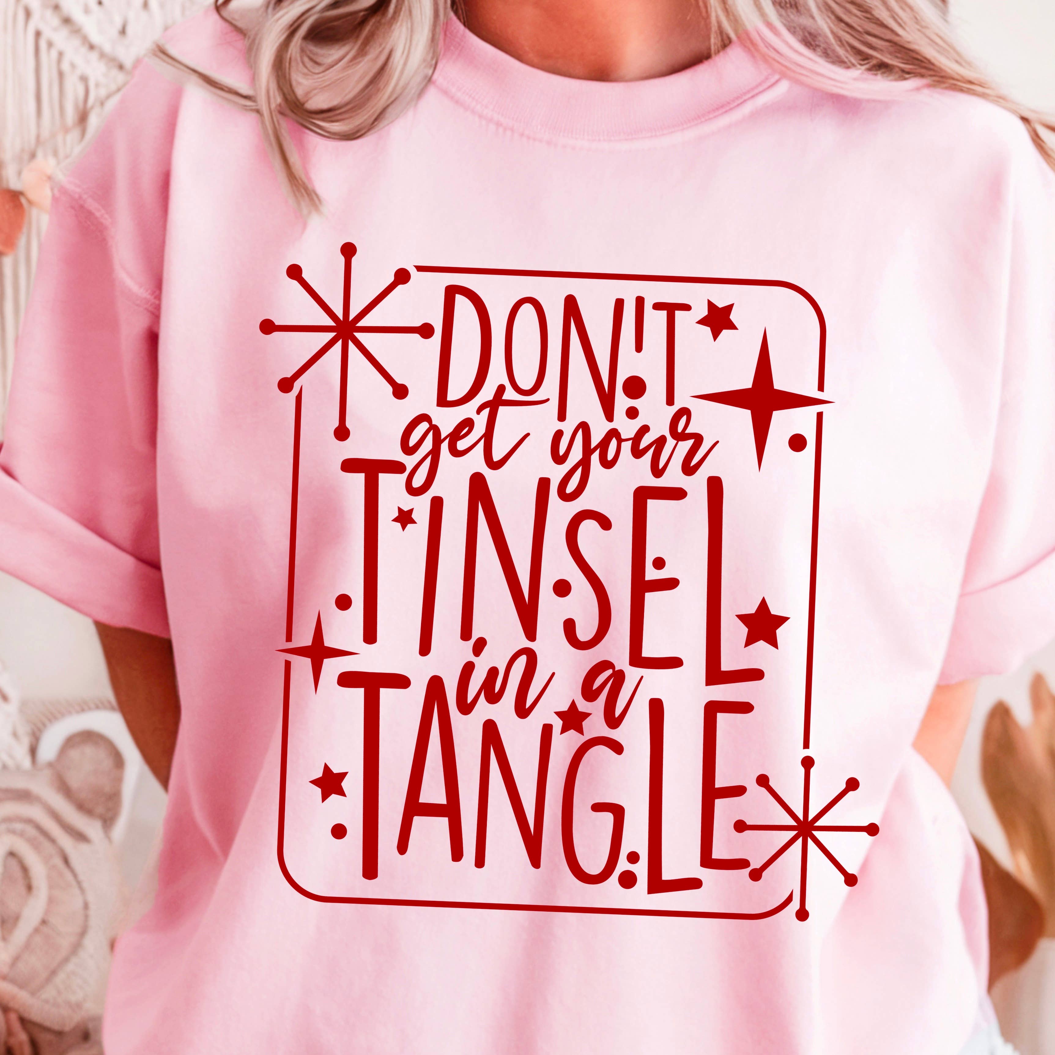 Tinsel in A Tangle Christmas 2025 Graphic Tee | Gildan