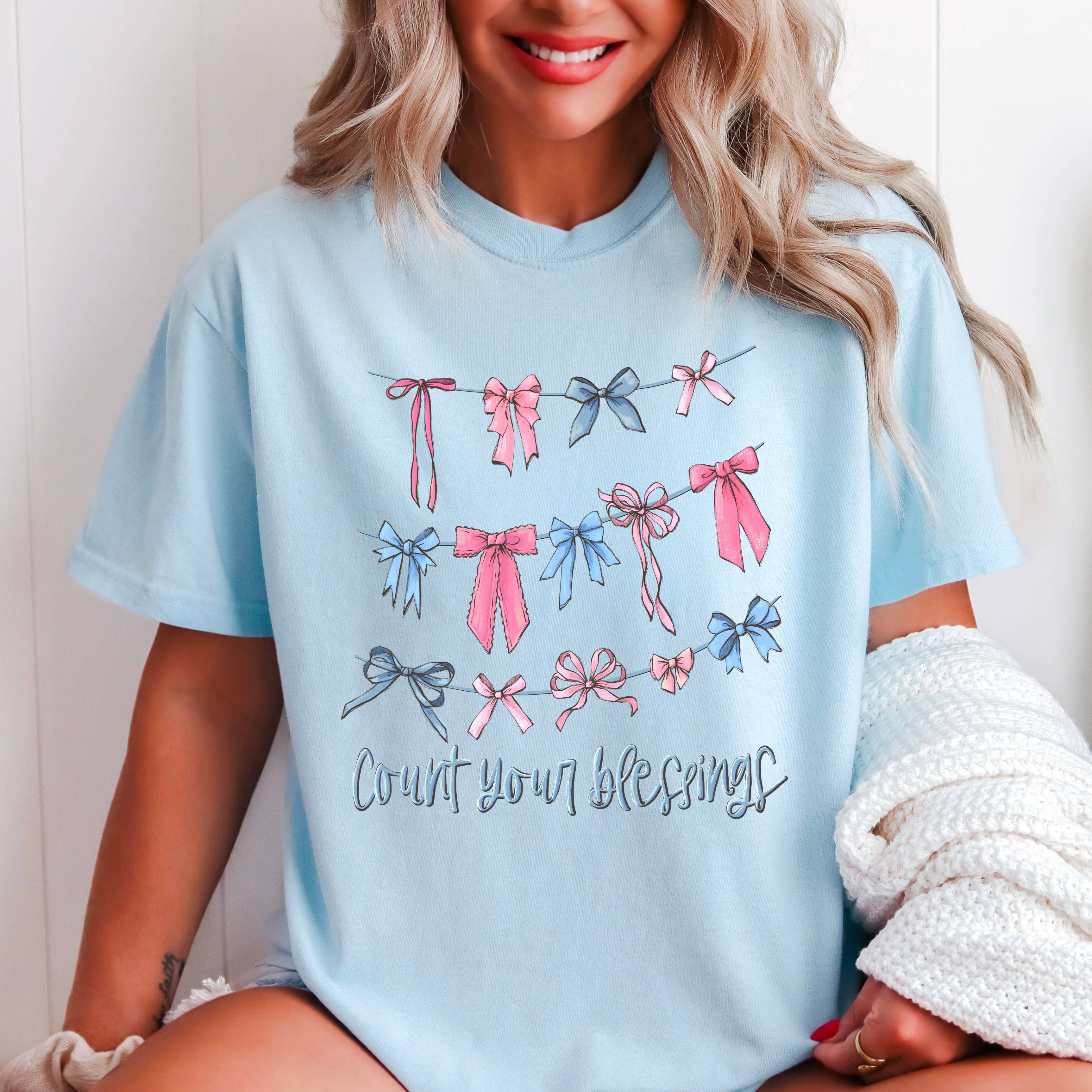 Count Your Blessings Christian T-Shirt | Comfort Color
