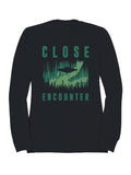 Ufo Close Encounter Forest Design Men's Sweatshirt