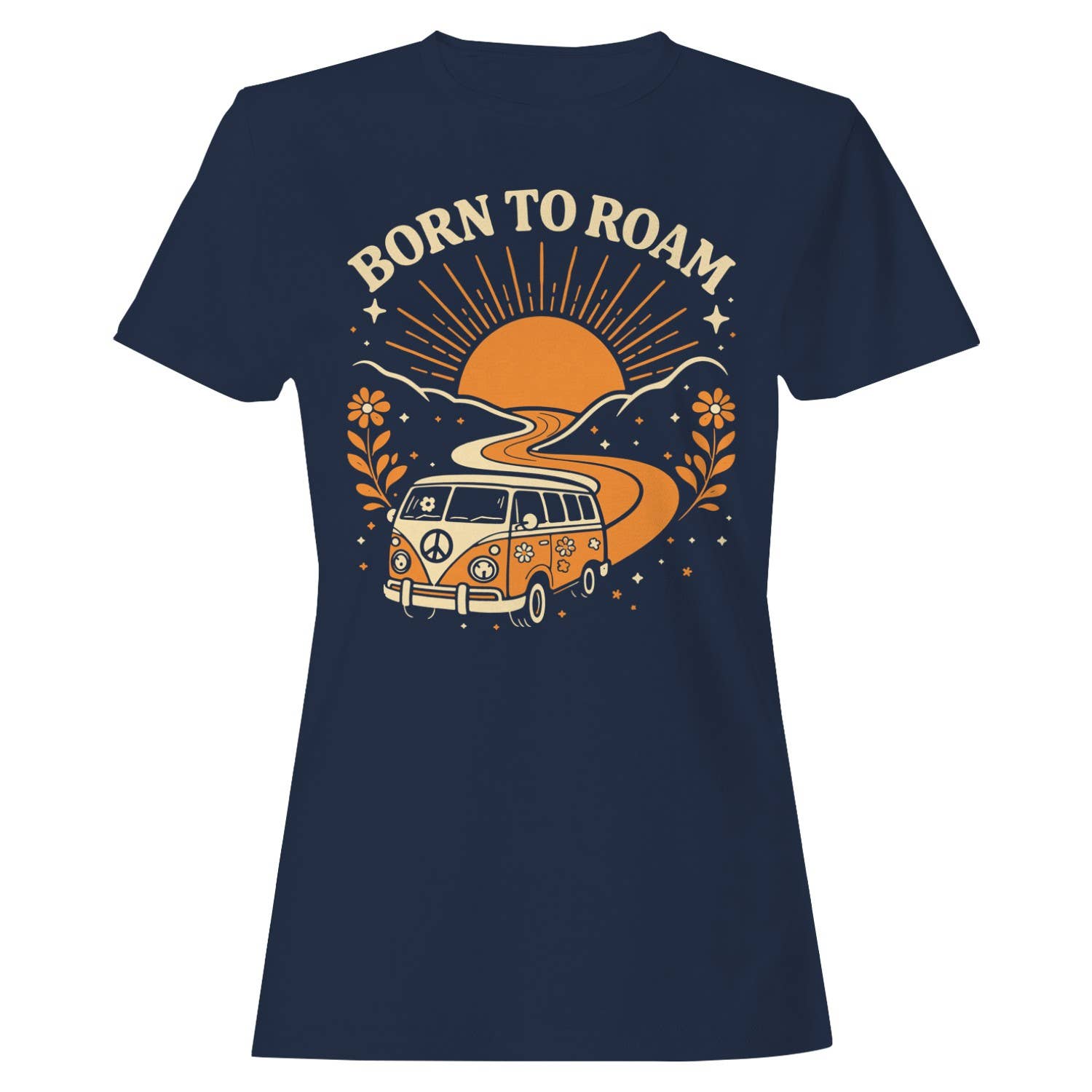Retro Van Sunset Art Women's T-Shirt