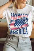 Howdy America Hat Graphic Tshirts
