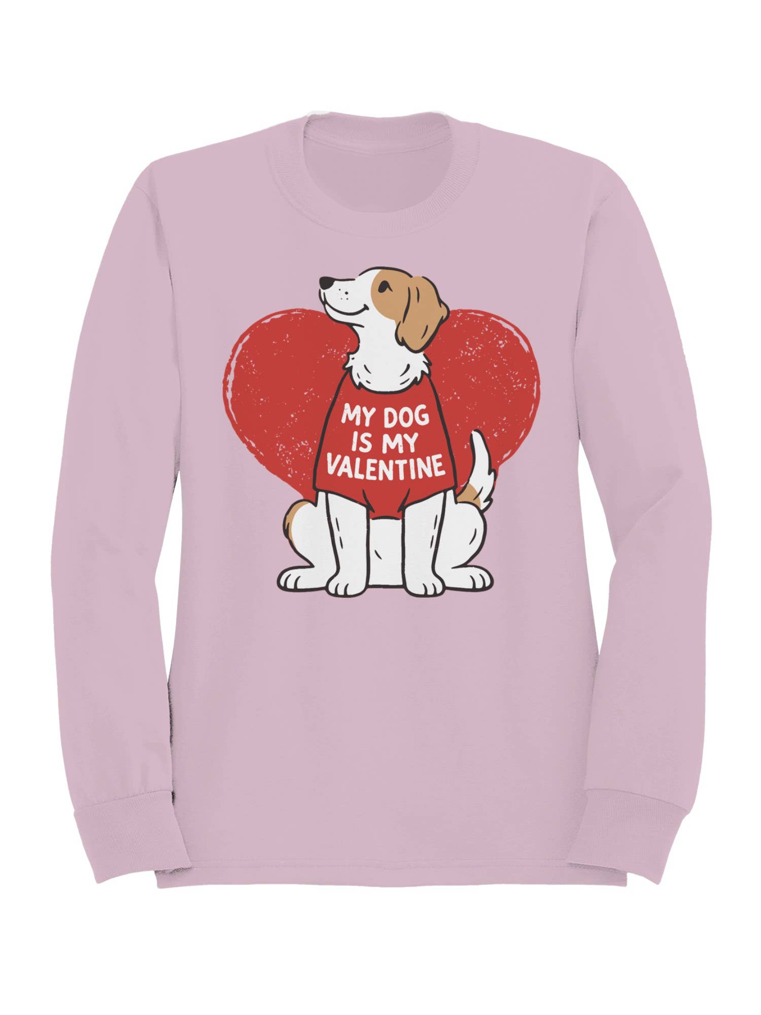 My Dog Is My Valentine Design Women's Sweatshirt