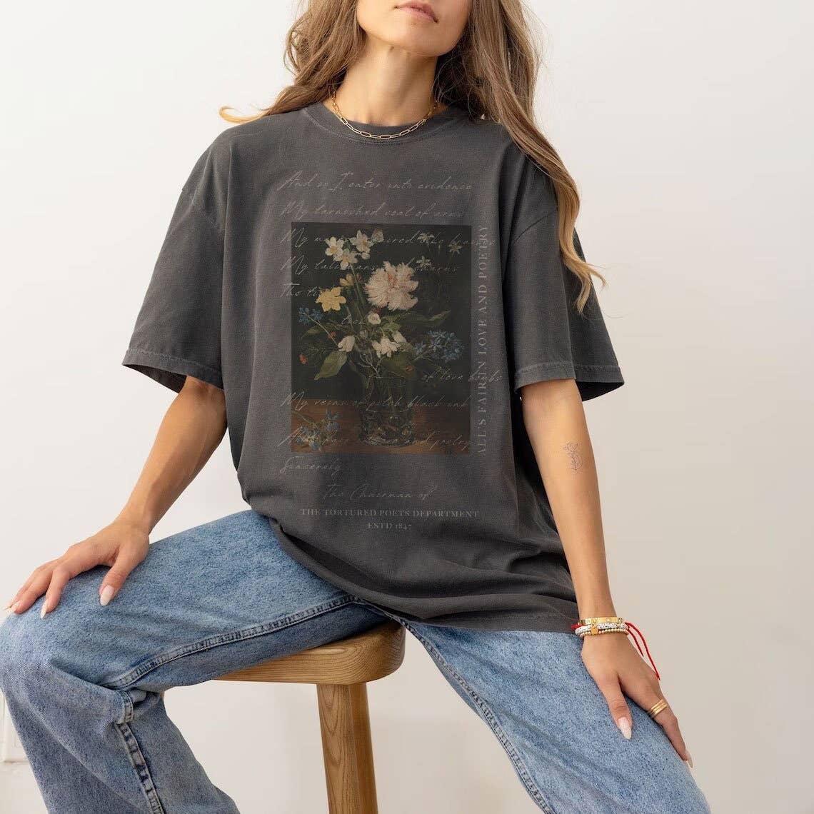 The Chairman Graphic Shirt Vintage Academia with Lyrics