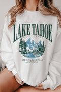 Lake Tahoe California Graphic Brushed Sweatshirts