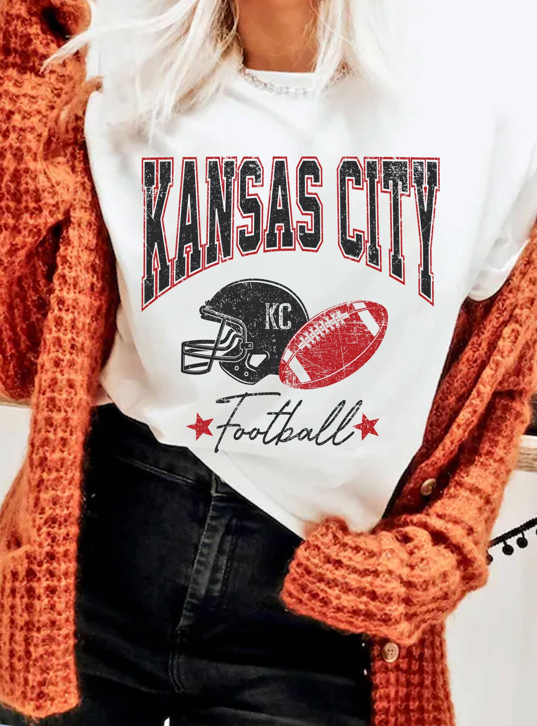 Kansas City Football Graphic Tshirts