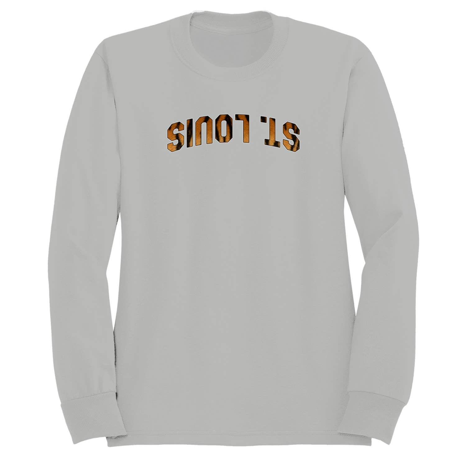 St. Louis Tiger Print Bold Text Men's Sweatshirt