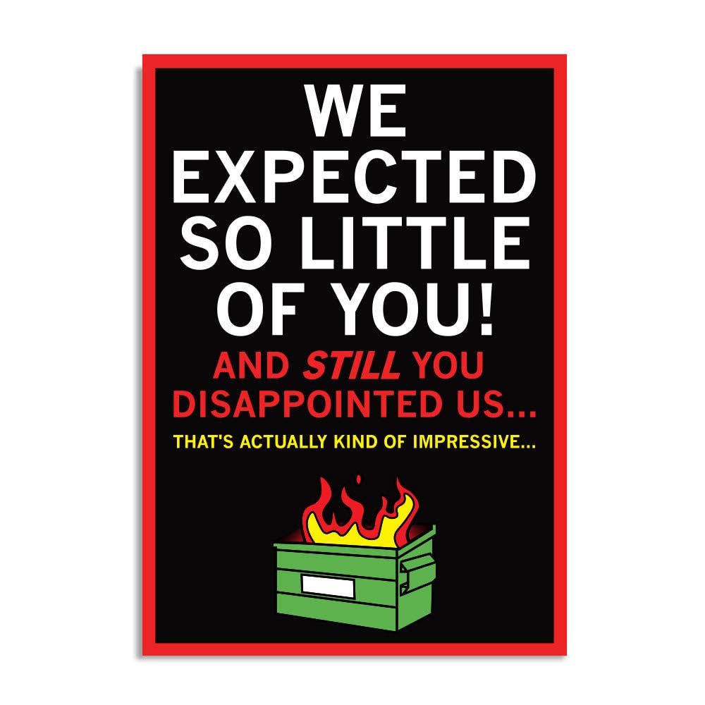 We Expected So Little of You Postcard