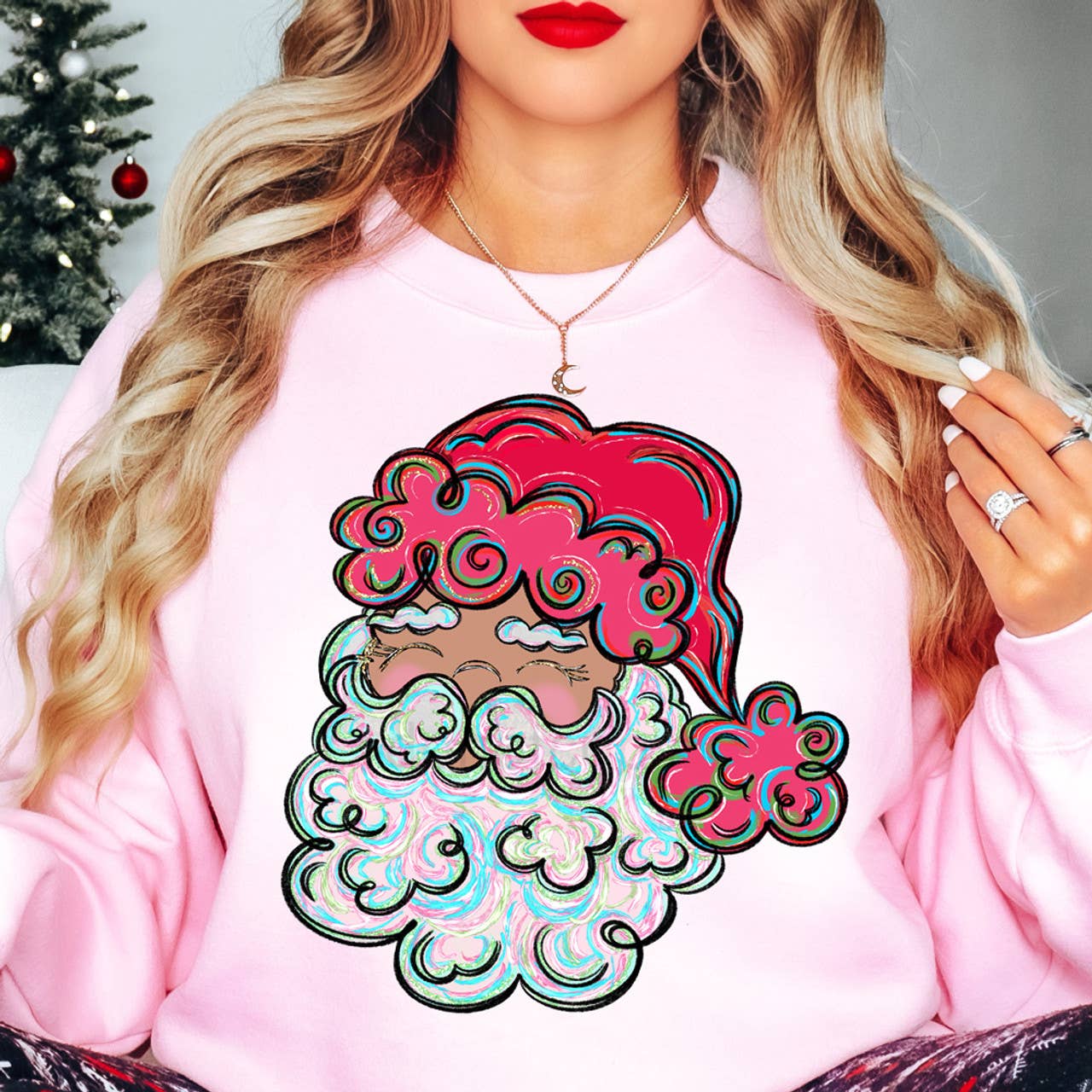 Painted Santa Sweatshirt