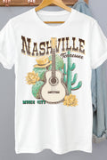 Women Nashville Graphic Print Loose Fitting Top
