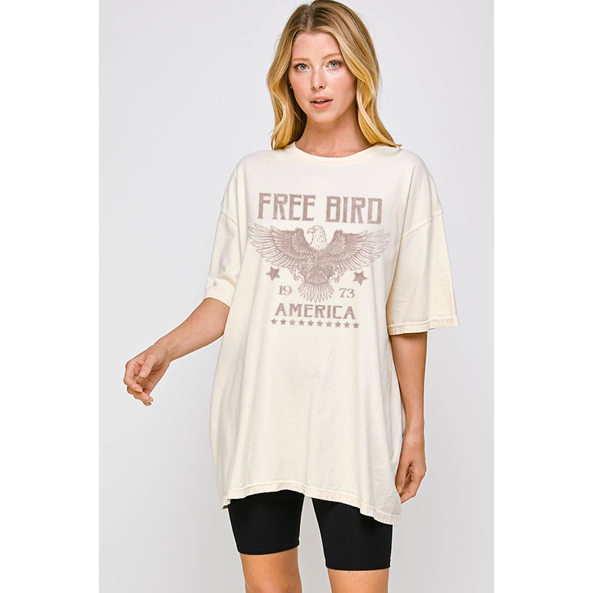 America Free Bird  Oversized Tee