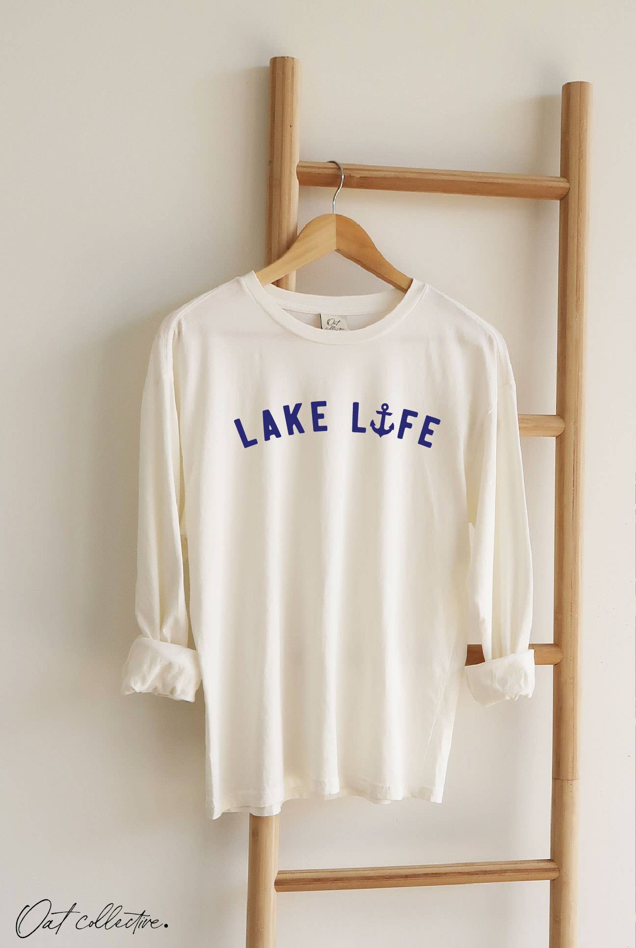 Lake Life Mineral Washed Long Sleeve Graphic
