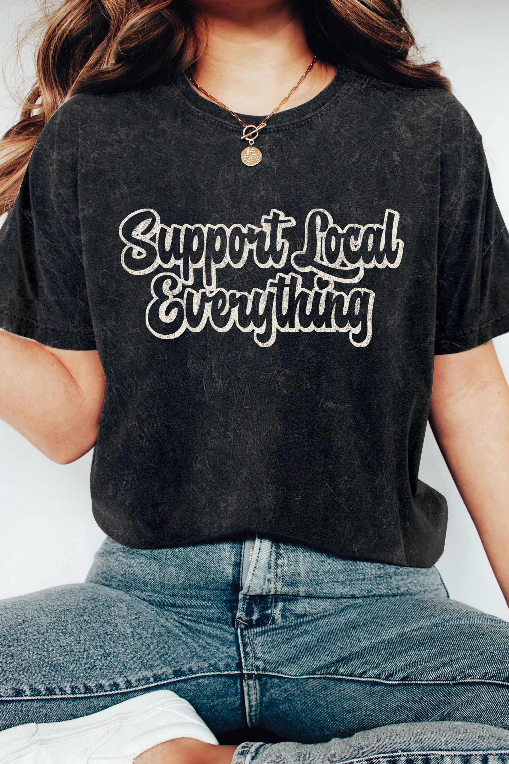 Support Local Everything Mineral Graphic Tshirts