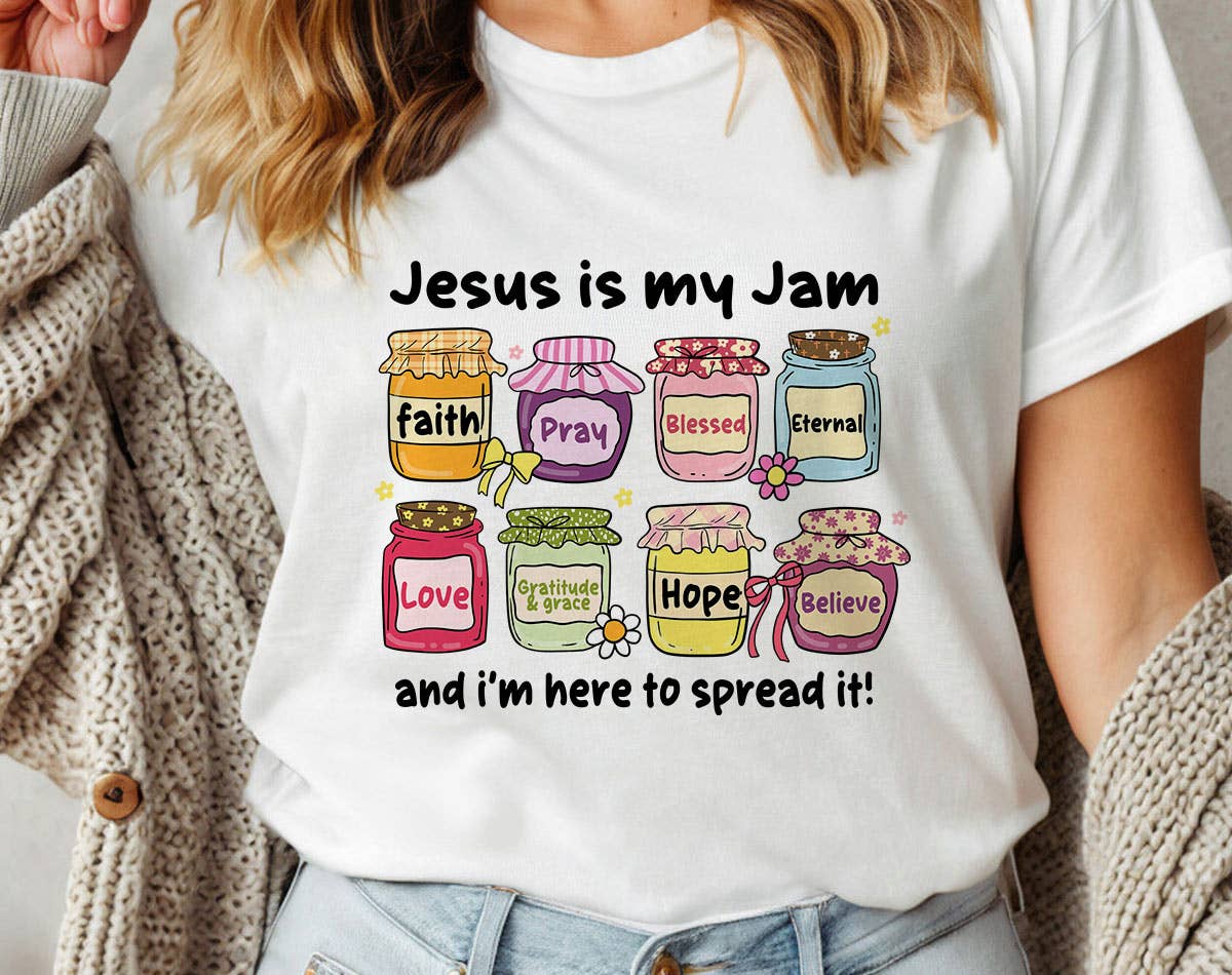 Jesus Is My Jam Cute Christian Faith Pray T-Shirt