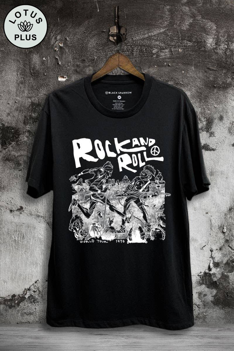 Rock and Roll Tour Band Graphic Top