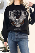 Wanderlust Free Bird Graphic Terry Sweatshirts