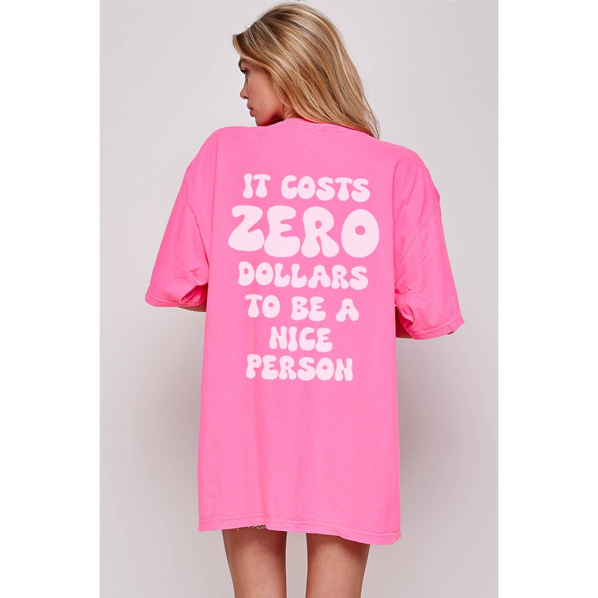 It Cost Zero Graphic Oversized Tee