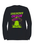Ufo Neon Art - Unknown Origin Men's Sweatshirt