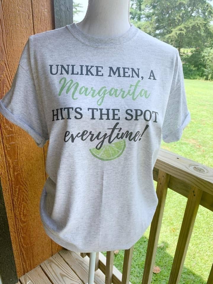 Unlike Men, A Margarita Hits the Spot On Ash Gray Tee