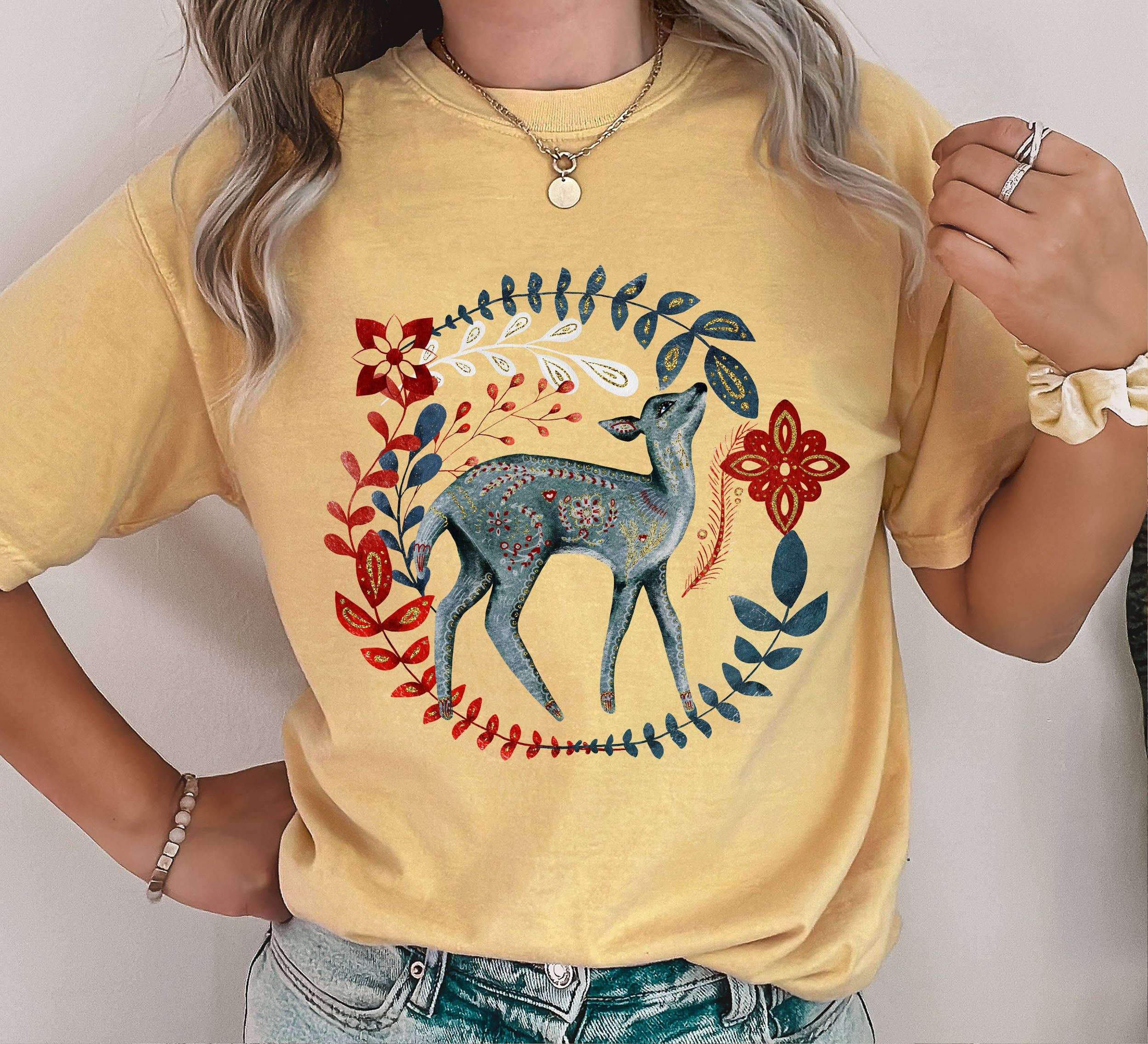 Scandinavian Folk Fawn T-Shirt