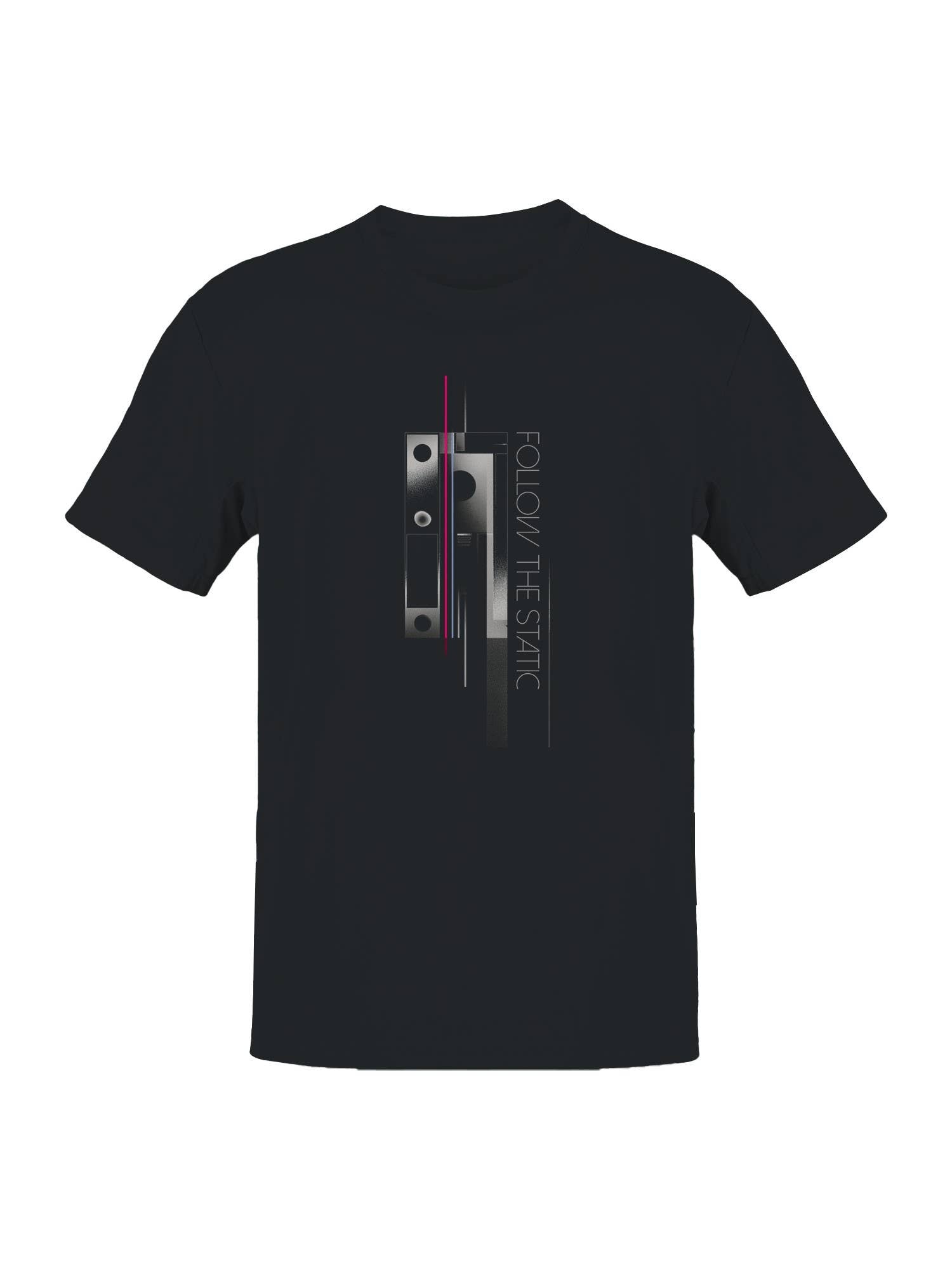 Follow the Static - Abstract Design Men's T-Shirt