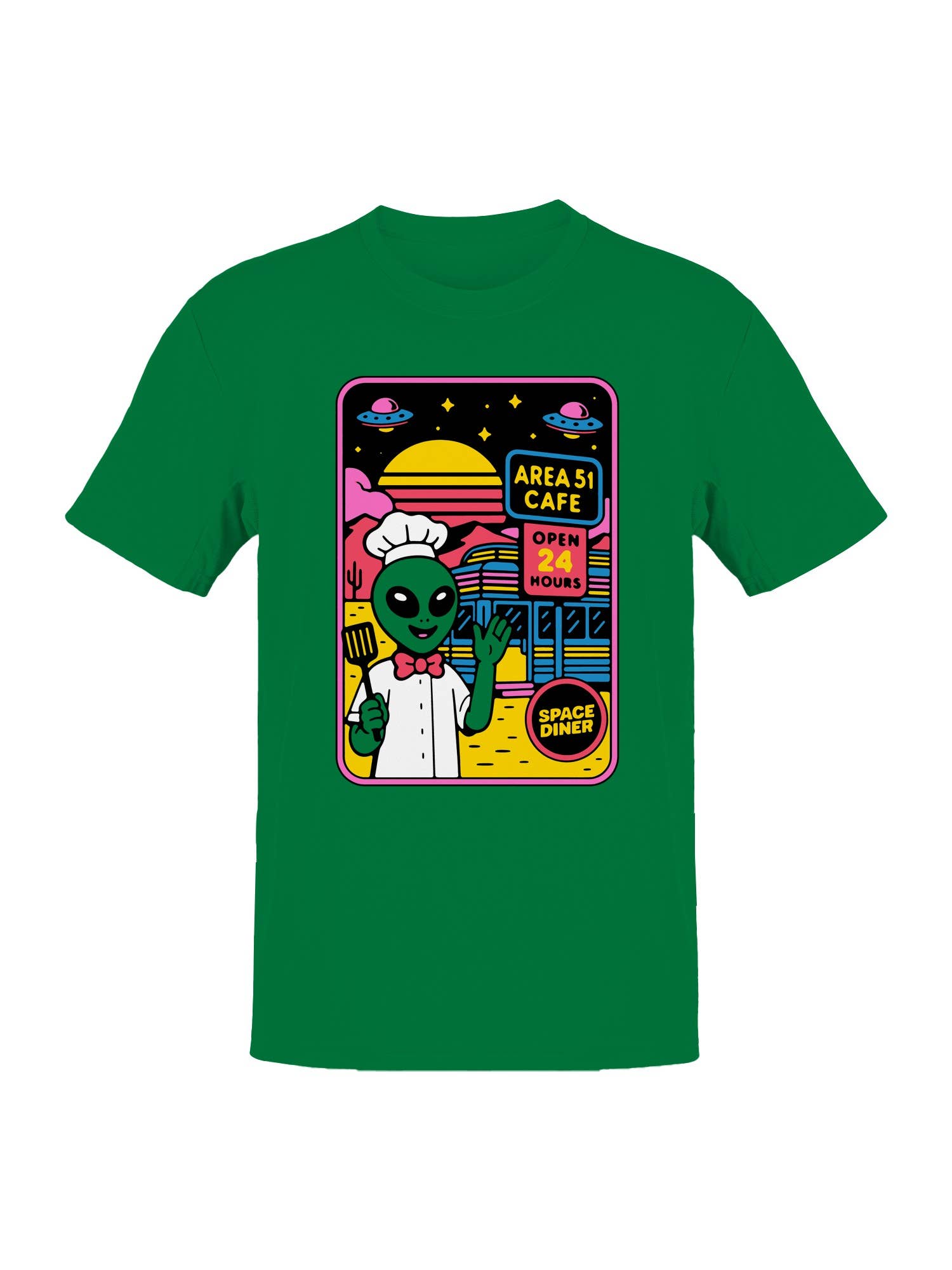Alien Chef At Area 51 Cafe Men's T-Shirt