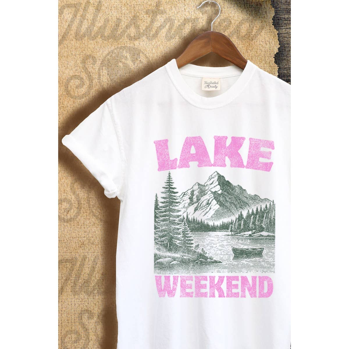 Lake Weekend Vintage Graphic  Tee