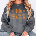 Go Vols Tennessee, Heather Gray Crew Fleece Sweatshirt
