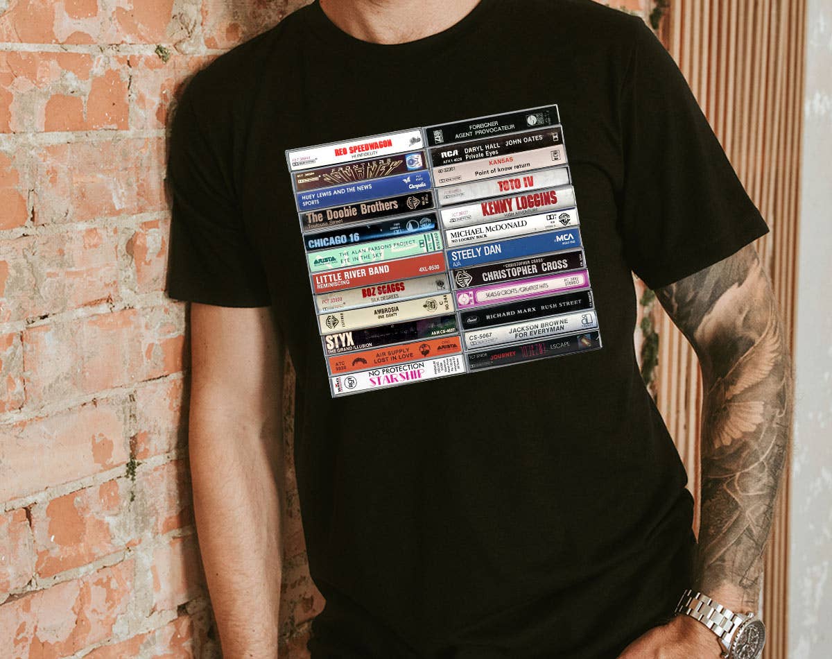 Yacht Rock Cassette Tape T-Shirt