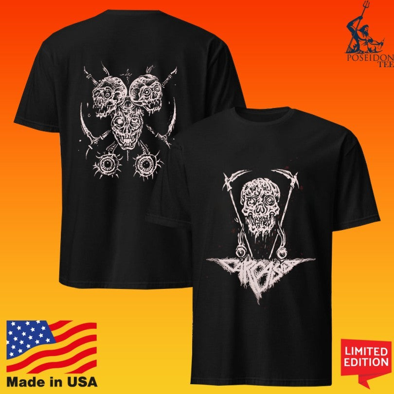 Carcass Monster Skull Red T-shirt