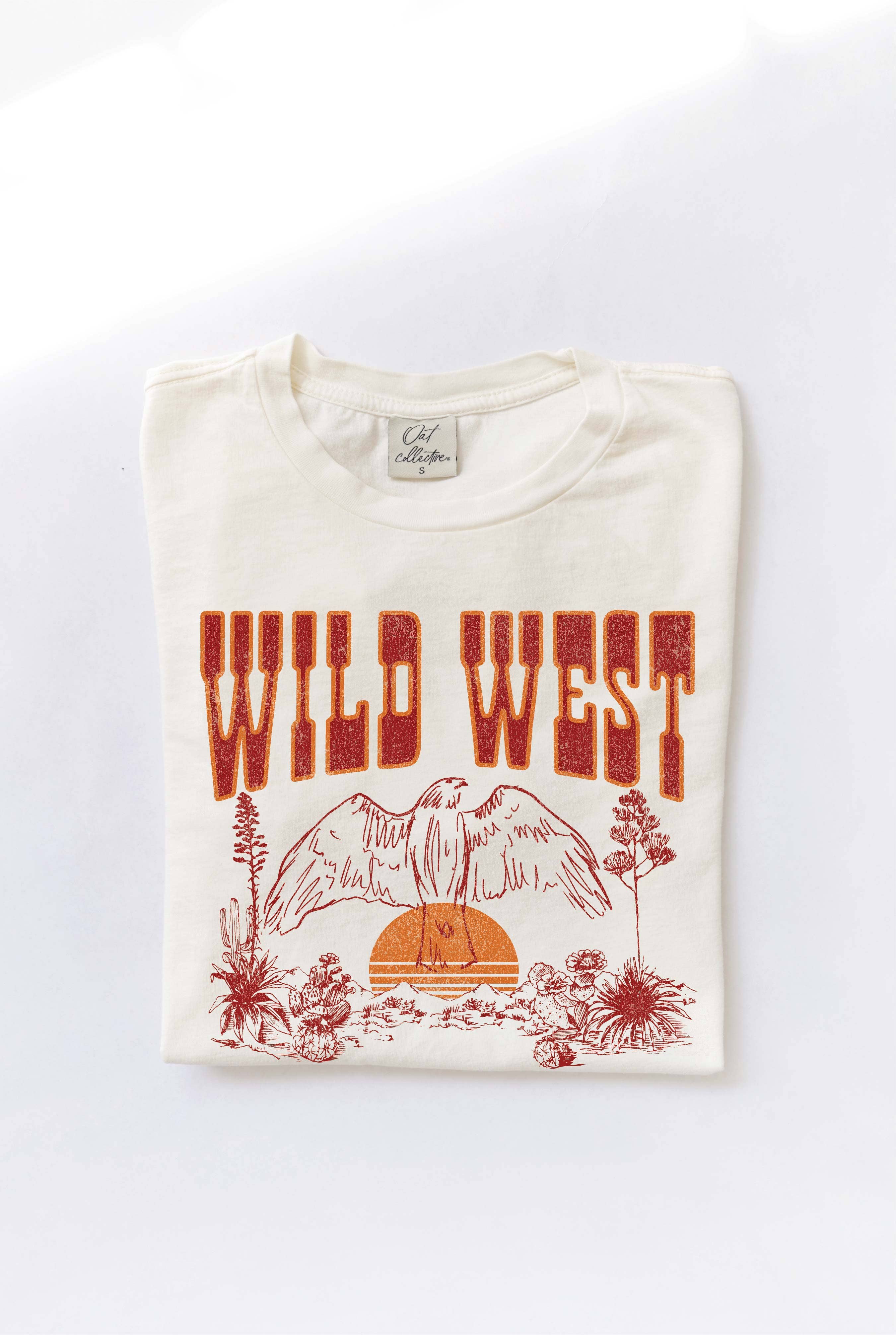 Wild West Mineral Washed Graphic Top - Western Style