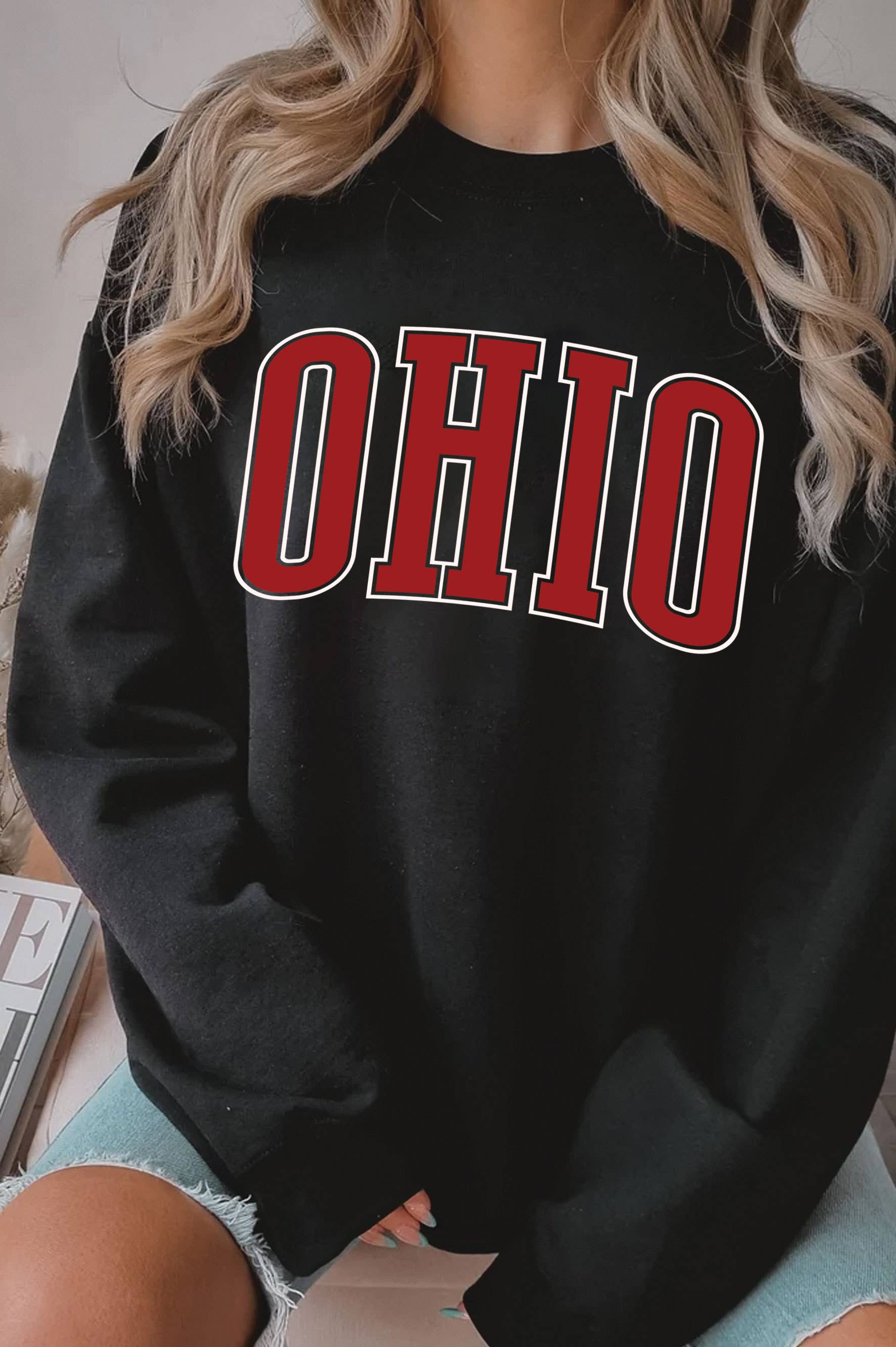 Ohio Puff Graphic Brushed Sweatshirts