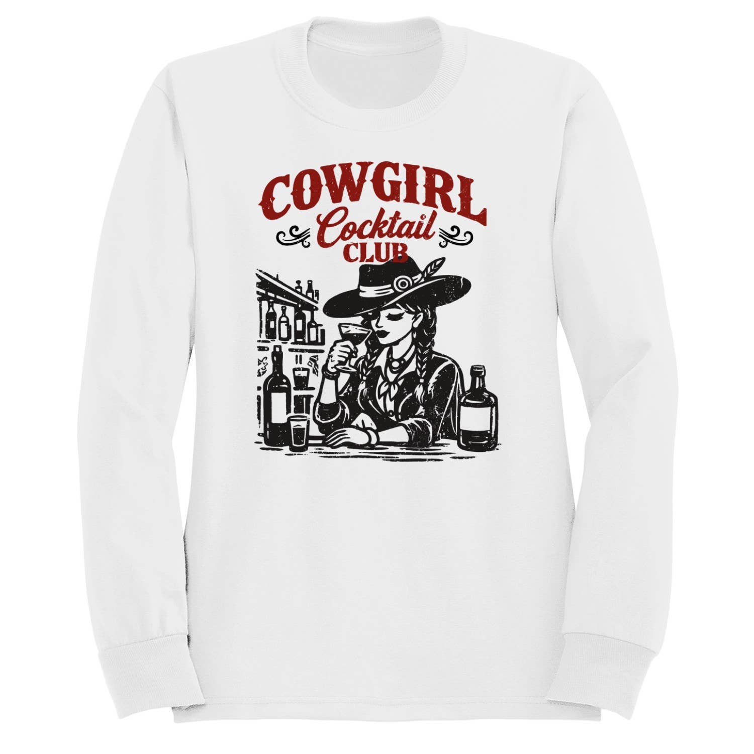 Cowgirl Cocktail Club Women's Sweatshirt White