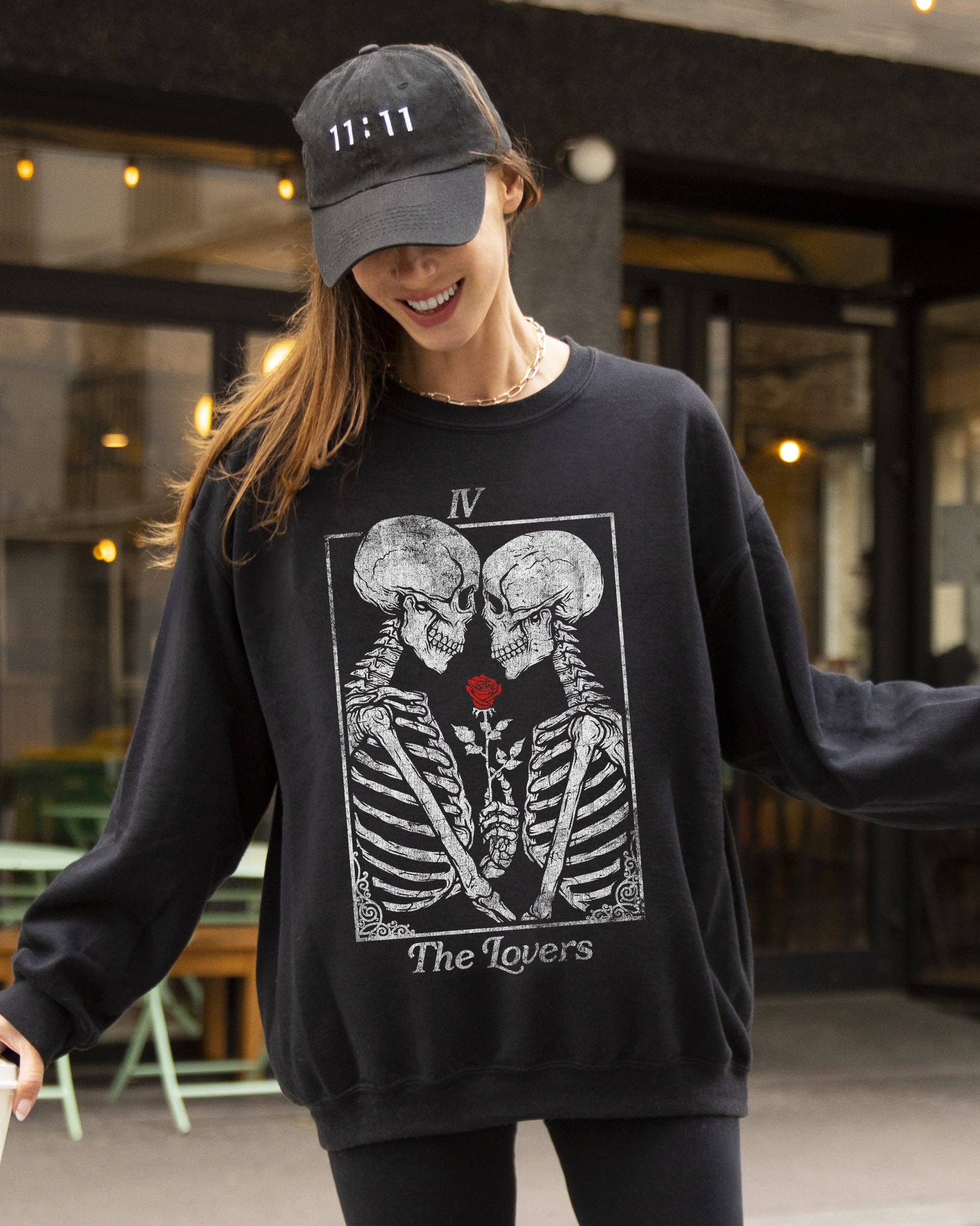 The Lovers, Skeleton, Ghost, Funny, Halloween Sweatshirt