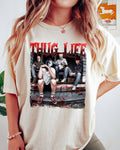 Thug Life Horror Movie Shirt with Michael Myers and Friends