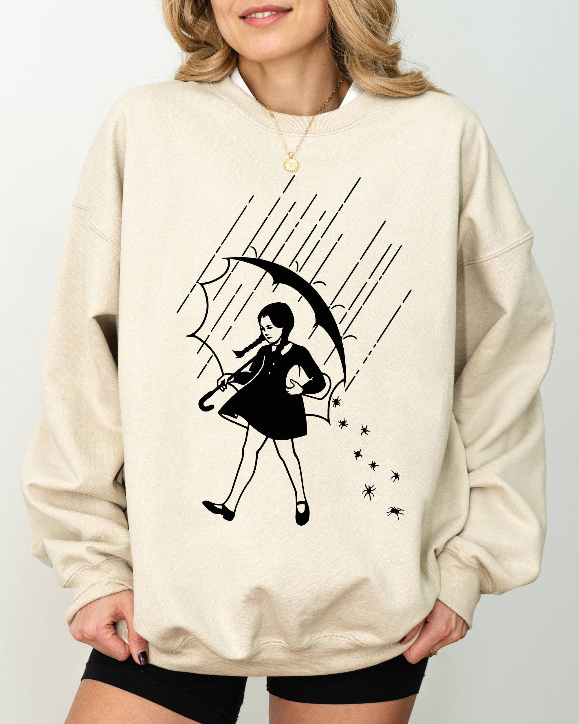 Wednesday, Skeleton,  Funny, Spooky, Halloween Sweatshirt