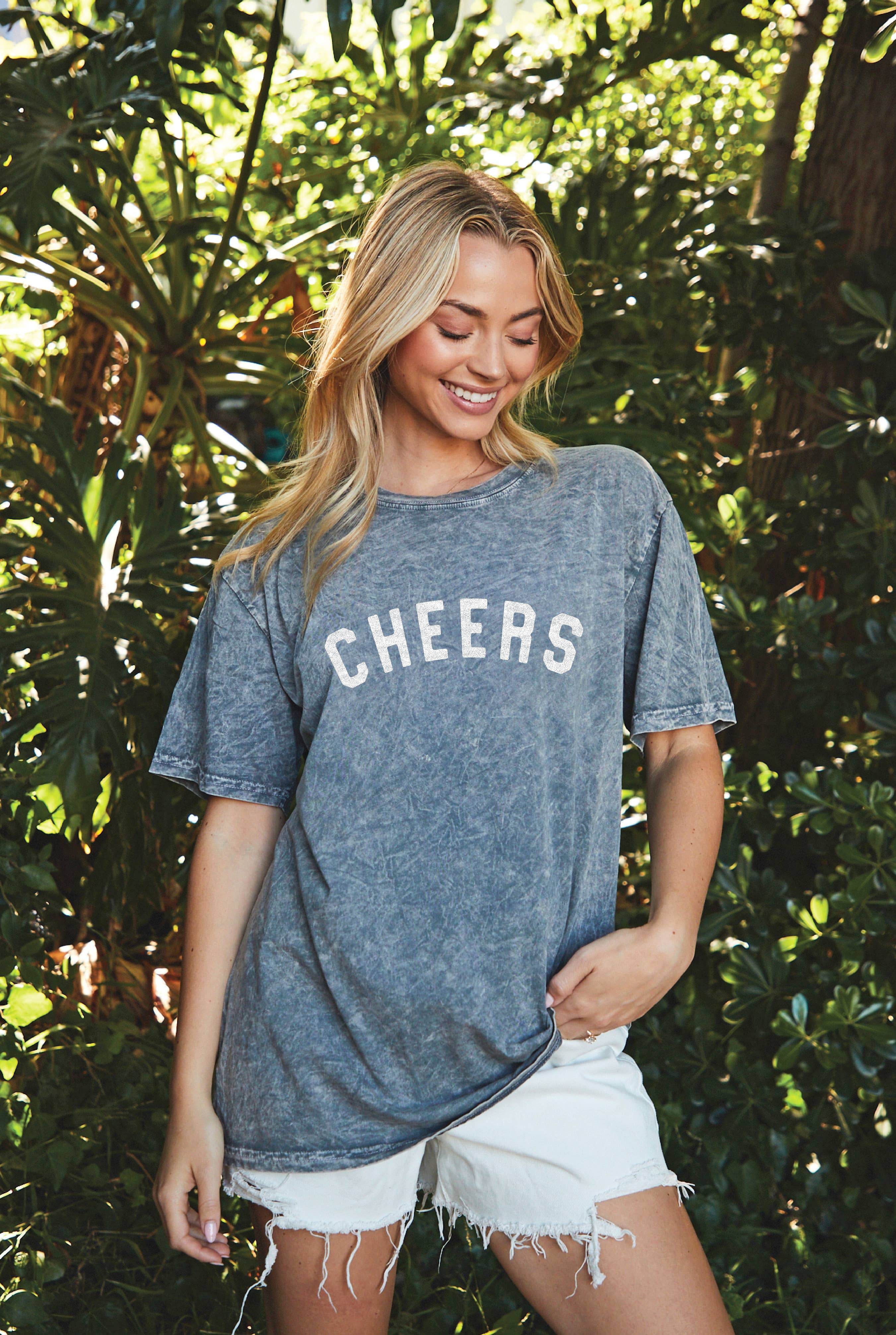Cheers  Oversized Graphic Top