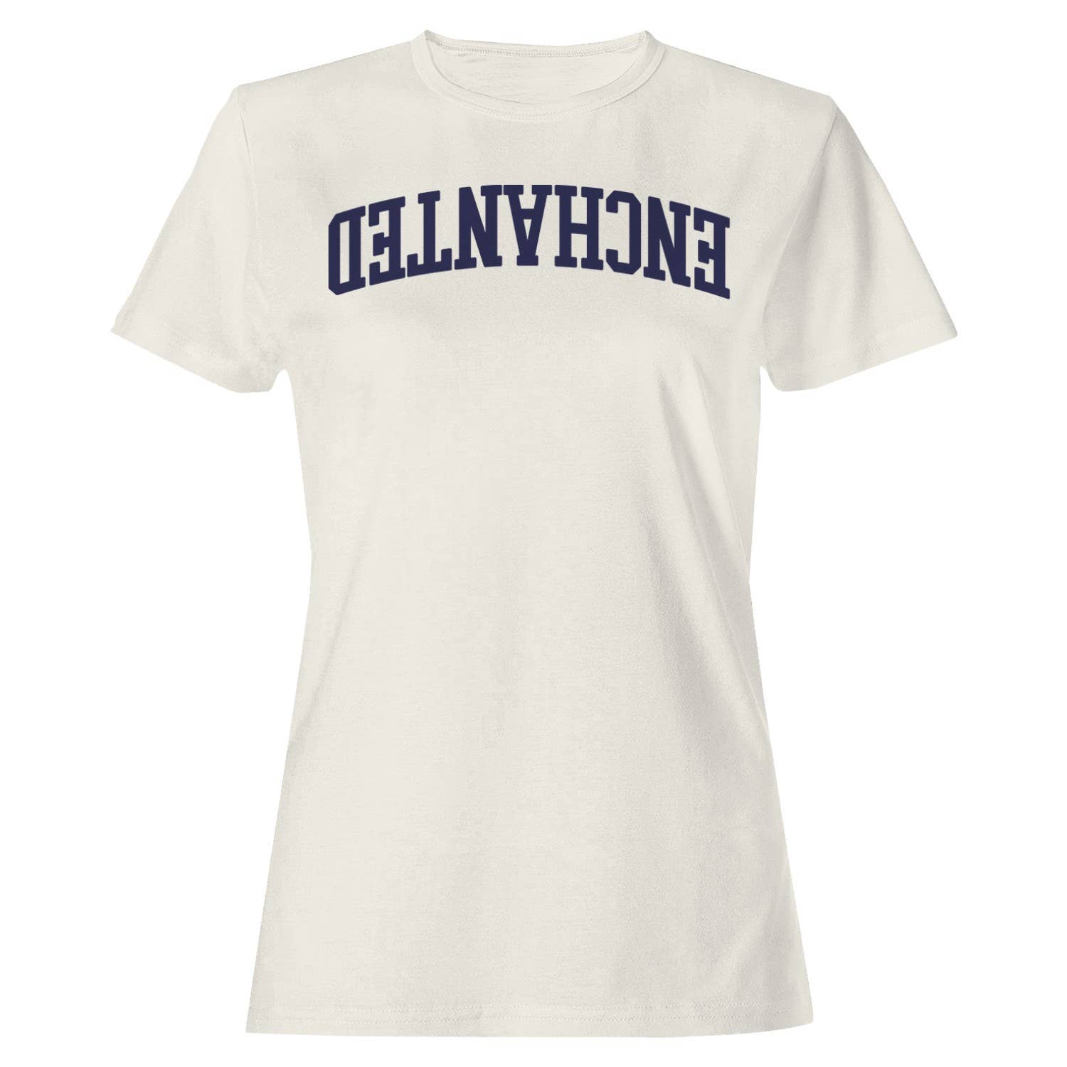 Enchanted Retro Curved Text Women's T-Shirt