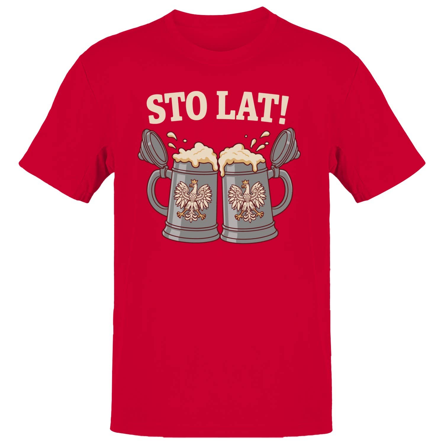 Sto Lat Polish Beer Mug Men's T-Shirt