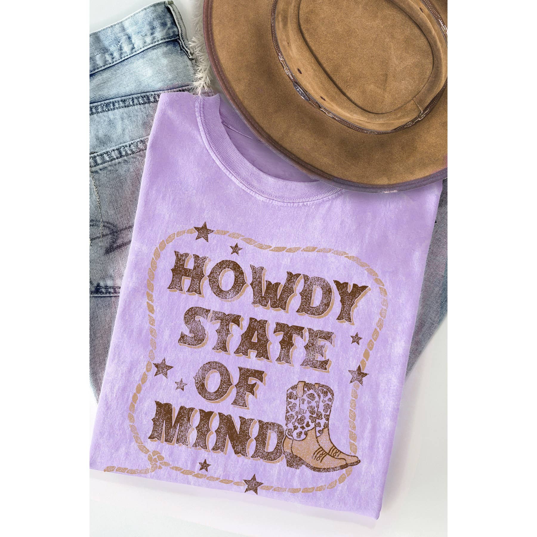 Howdy State of Mind Mineral Washed T Shirt