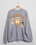 Tennessee Volunteers Prep Patch Gray Thrifted Sweatshirt