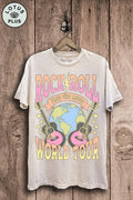 Rock and Roll World Tour Graphic Top