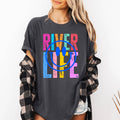 River Life, Float, Summer, River Rat, Retro T-Shirt