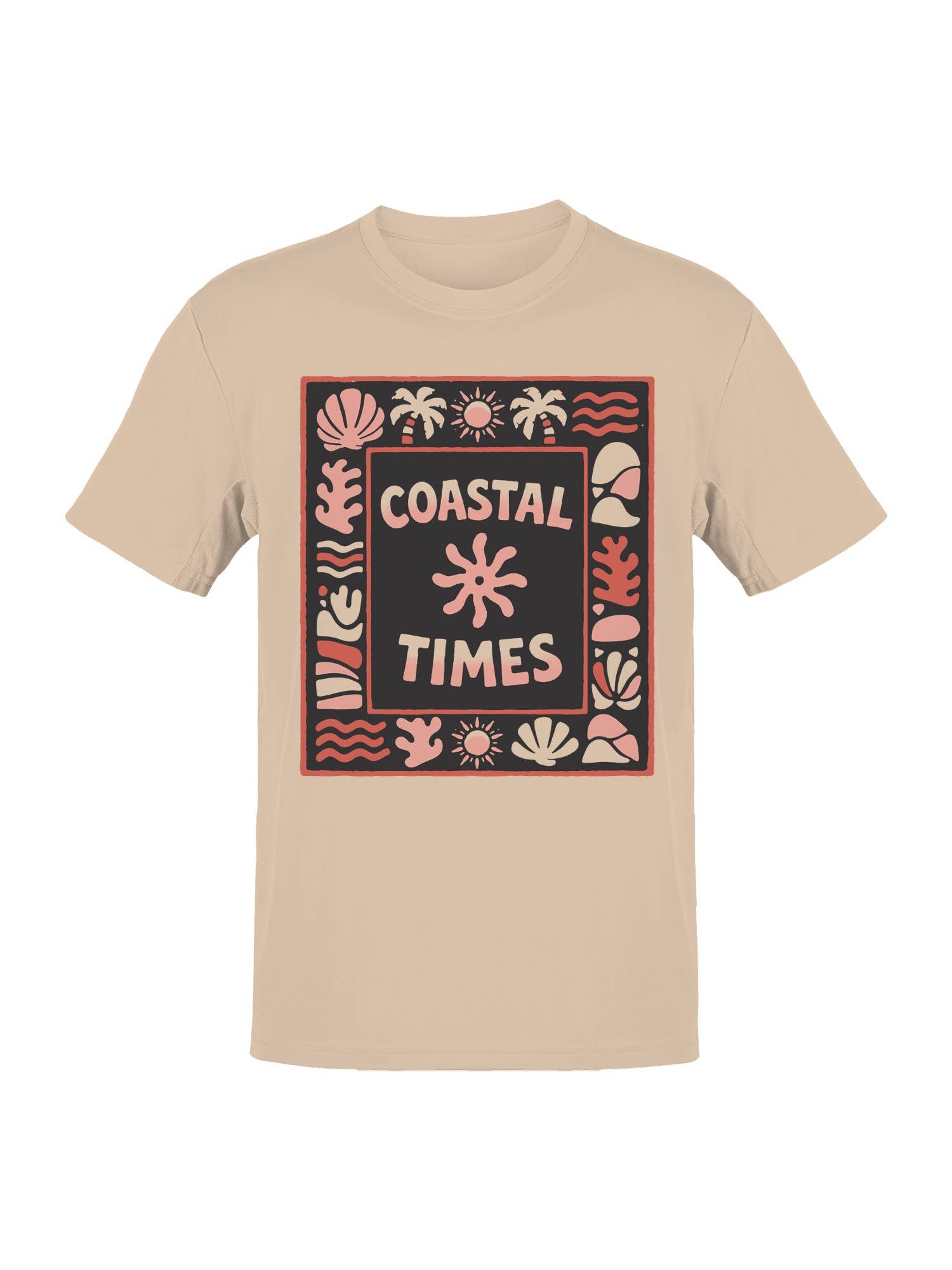 Coastal Times Ocean Vibes Art Men's T-Shirt