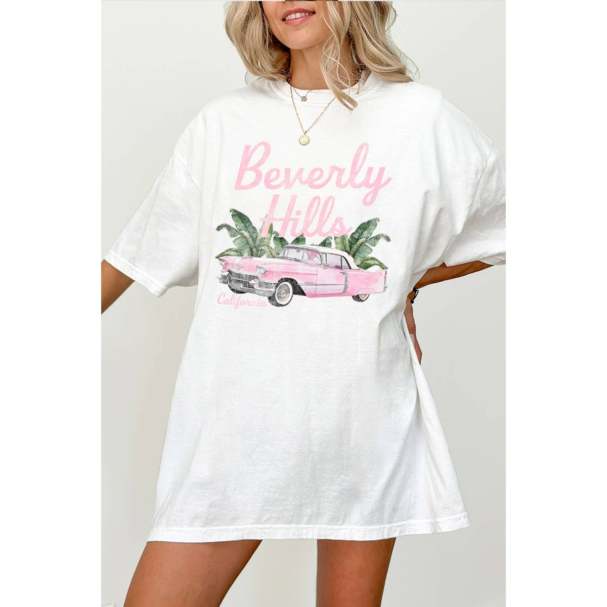 Beverly Hill Vintage Graphic Oversized Tee