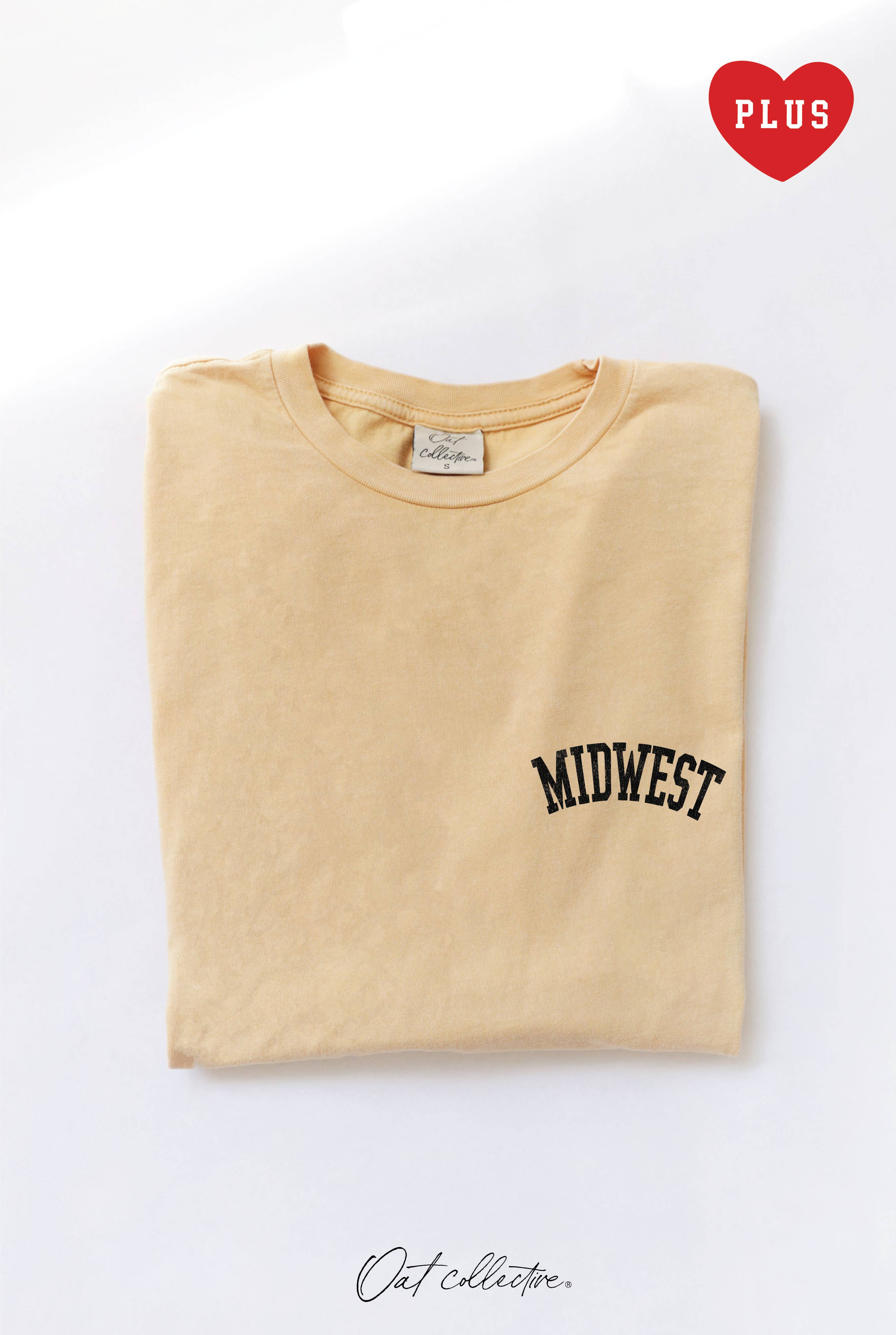 Midwest Chest Print Plus Mineral Graphic Top