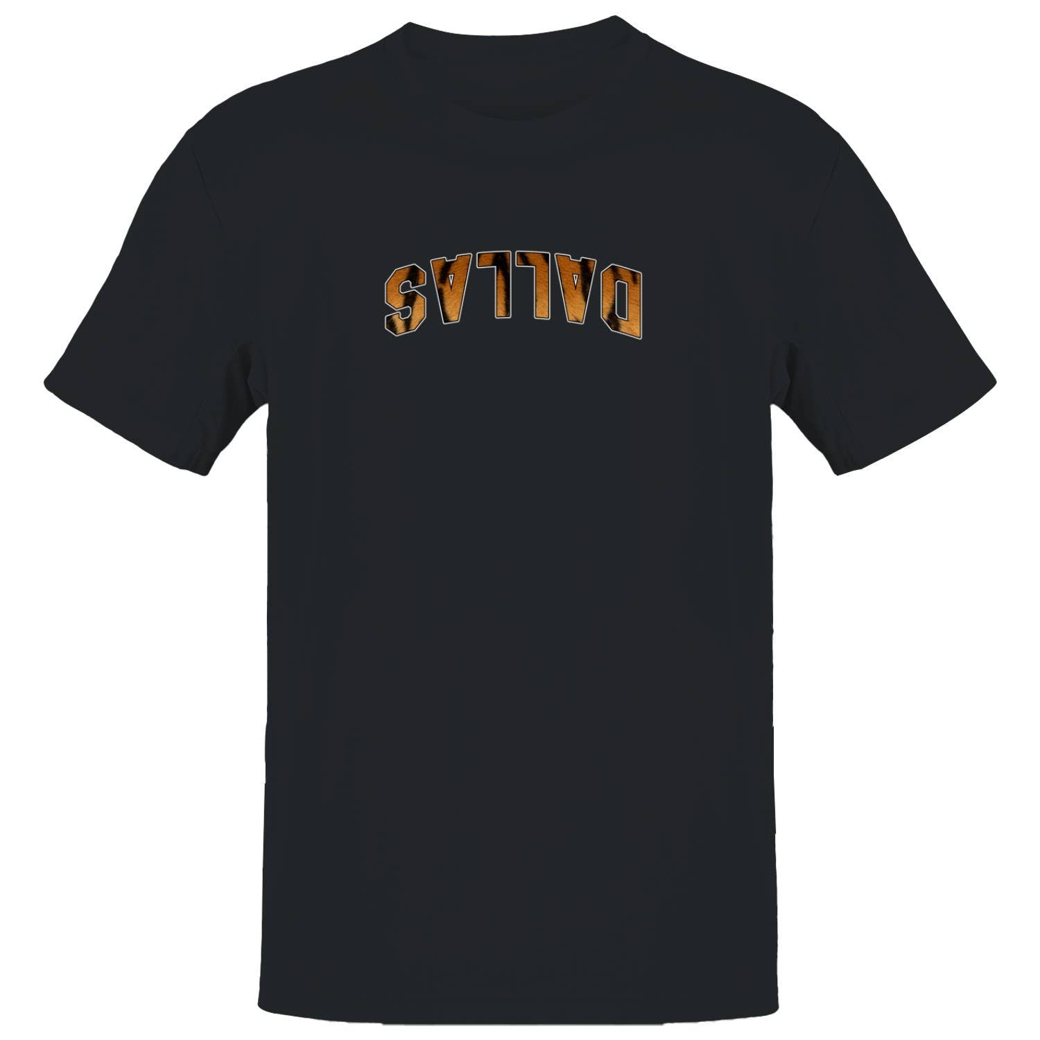 Dallas Tiger Print Arched Text Men's T-Shirt