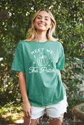 Meet Me At the Patch Oversized Graphic Top